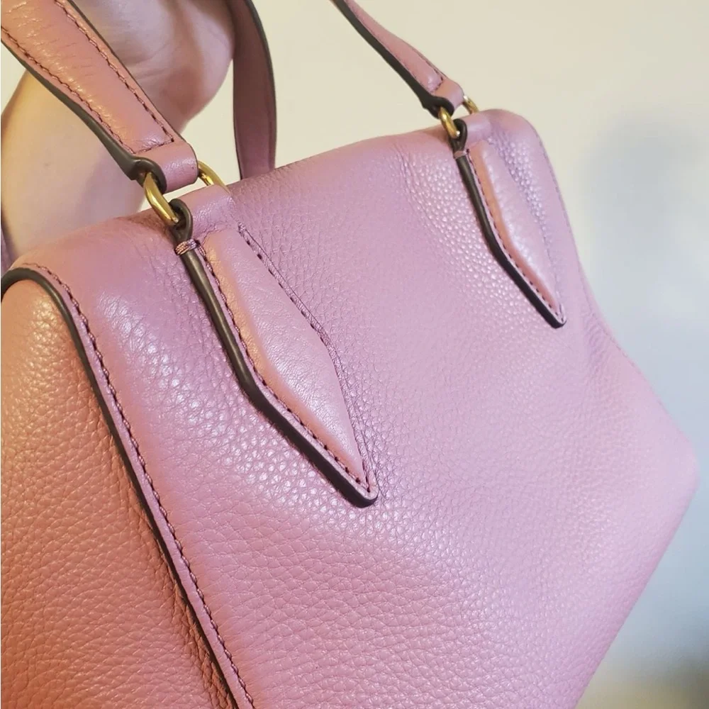 Tory Burch Kira Pebbled Small Satchel - Picture 11 of 11